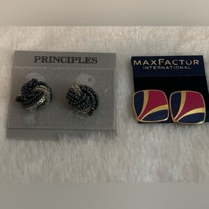 80s Clip on Earrings